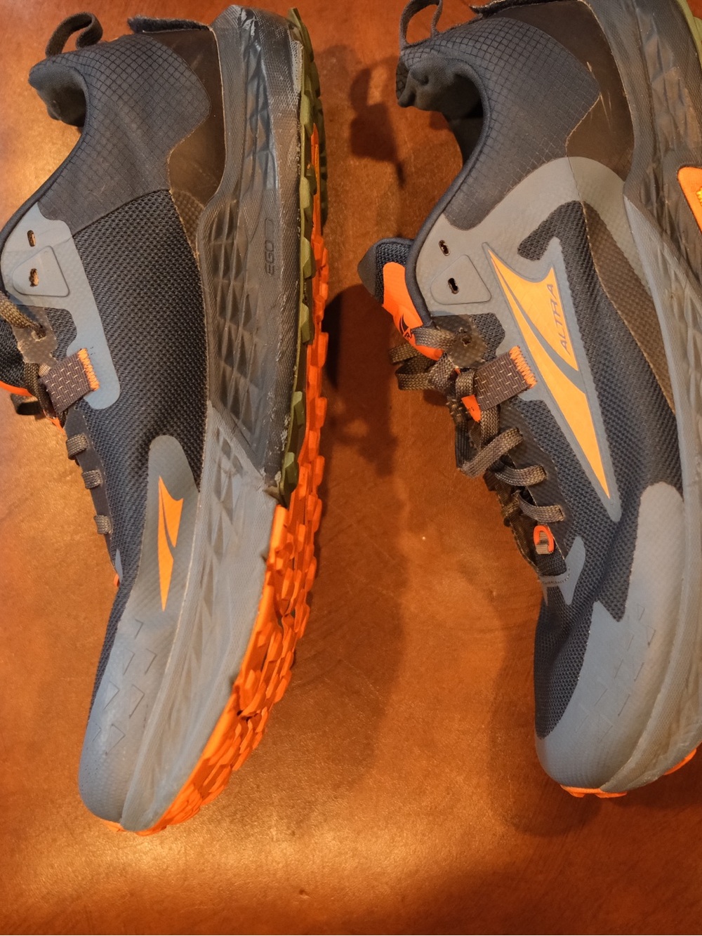 Altra Men's Blue & Orange Timps Running Shoes - Picture 5 of 8
